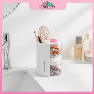 Hộp xoay Hộp đựng mỹ phẩm MYPANDA Đa chức năng chống bụi 360 độ để đựng đồ trang điểm.