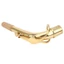 Cổ Saxophone YICA Alto, Ống cổ Saxophone bằng đồng vàng, Dụng cụ đường kính cổng 2,45cm / 0,96in chuyên nghiệp Cổ uốn cong cho Alto Saxophones Sử dụng