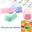 PNPIA- 5 Khuôn Làm Bánh Silicon Hình Chữ Nhật Muffin Cốc Bánh Nướng Khuôn Nhà Bếp Bánh Ngọt Dụng Cụ
