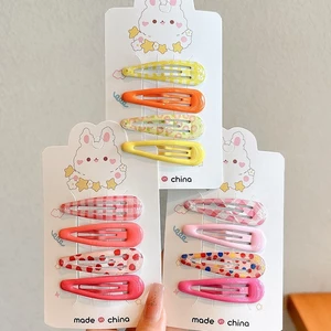 Ngọt Ngào Cho Bé Nhiều Màu Sắc Nổ Dopamine Họa Tiết Kẹp Mũ Đội Đầu Dễ Thương Nữ bb Trẻ Em Gãy Tóc Kẹp Trước Tóc Lưới