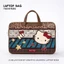 Túi đựng máy tính Hello Kitty màu nâu Di động nữ 47cm Túi đựng máy tính bảng Huawei 52cm