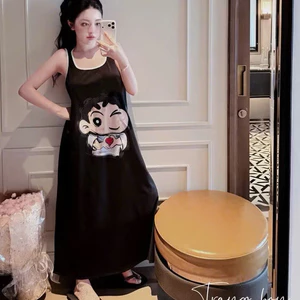Váy 2 Dây Shin Bắn Tim KCloset Đầm Suông Chất Cotton Mềm Mịn Nữ Tính NA170
