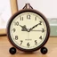 Đồng hồ báo thức Đồng hồ cổ điển Kim loại 17cm Máy tính để bàn Tắt tiếng Đầu giường Đồng hồ bàn thời trang Phòng khách Phòng ngủ Châu Âu Đồng hồ bàn đơn giản