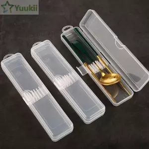Hộp đựng dao kéo YUUKII, Hộp đựng cọ trang điểm lưu trữ đồ lặt vặt trong suốt, Dung tích lớn với dụng cụ sắp xếp văn phòng phẩm Snap