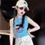 Áo nhẹ hoạt hình thời trang không tay cho bé gái mùa hè (90-130)