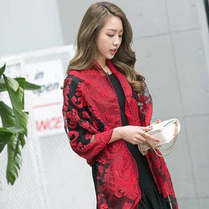 Mùa Xuân 2024 Organza Cắt Hoa Khăn Thêu Lá Lụa Khăn Nữ Mỏng Dài Phù Hợp Với Gạc Khăn Choàng 6.21