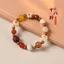 Ban Đầu Sinh Thái Trắng Bồ Đề Gốc Vòng Tay Duobao Wufu Mèo Móng Vuốt Dễ Thương Wenwan Nam Nữ Phong Cách Cặp Đôi Vòng Tròn Đơn Hạt Vòng Tay 6.21