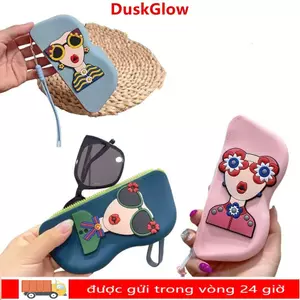 Túi đựng đồ nhỏ DUSKGLOW, Túi đựng kính silicon chống bụi, Ví đựng tiền xu chống nước đa chức năng