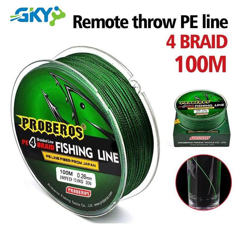 Dây Câu GKY 100M 4 Dây Multifiber Dây Bện Siêu Mạnh 10-25LB Pe Cá Chép Dây Câu GKY