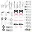 Exhila 1 Bộ Theo Chủ Đề Viền Dây Nơ Ngôi Sao Kẹp Tóc Edgy Trang Trí Tóc Barrette Cho Người Yêu Thời Trang