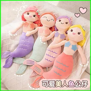 PS1 Hoạt Hình Nàng Tiên Cá Công Chúa Bé Làm Dịu Đồ Chơi Quà Tặng Sinh Nhật Cho Bạn Gái Trang Trí Nhà Ném Gối Đồ Chơi Nhồi Bông SP1