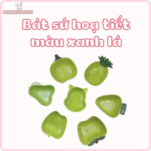 Bát Sứ Ăn Dặm Kiểu Nhật Mini 80 - 150ml Hình Thú Đáng Yêu Cho Bé - Bát Đựng Gia Vị Chấm Nhà Bếp Hình Cute