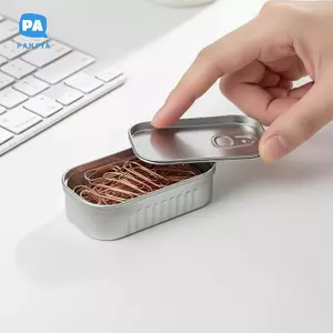 Hộp thiếc đựng hình cá mòi Bình kim loại kín không chứa BPA có nắp di động cho trẻ em Lưu trữ kẹo ốc sên Sử dụng tại nhà VN
