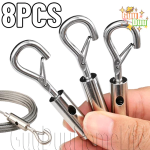 Thiết bị khóa dây sắt - Kẹp dây dẫn hướng cáp - Có thể điều chỉnh, Dung lượng tải 80kg - cho dây 1,2-2mm - Móc lò xo nhả nhanh / Giao hàng miễn phí