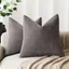 Mỹ Retro Kết Cấu Mềm Mại Chenille Gối Trang Trí Vỏ Gối Màu Trơn Đệm Vỏ Sofa Không Lõi26062402