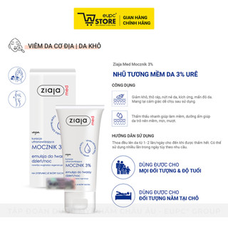 Nhũ Tương Mềm Da 3% Urê Ziaja Med 50ml Giúp Dưỡng Ẩm, Giảm Khô, Thô Ráp, Nứt Nẻ, Mẩn Đỏ Da EUPC STORE