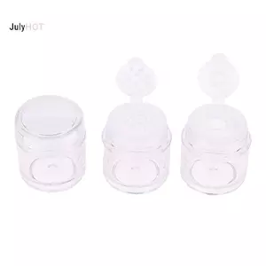 JULYHOT 5ML Chai Trong Suốt Nhựa Chia Chai Bột Rời Chai Phấn Mắt Chai AS Chất Liệu Trang Trí Móng Tay 1 / 3 / 12 Lỗ Massivedeals