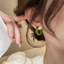SAMO Tối Giản Bông Tai, Bông Tai Vòng Tròn Phong Cách Vòng Tròn Nhẹ, Kết Cấu Dầu Nhỏ Giọt Thiết Kế Tròn Bông Tai Thời Trang Mặc Hàng Ngày