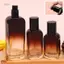 PNPIA- 30 / 50 / 100ml Gradient Brown Du Lịch Lotion Bơm Chai Lash Dầu Gội Cho Nước Rửa Tay Nhựa Lỏng Xà Phòng Rỗng Chai Có Thể Đổ Lại
