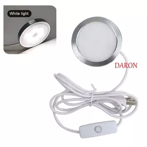 Đèn tròn USB DARON, Đèn LED siêu mỏng 5V có thể điều chỉnh màu RGB, Phụ tùng đèn LED Đèn sáng DIY 3W Đèn hợp kim nhôm Hiển thị trường hợp chiếu sáng