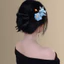 WHX [Màu Trung Quốc Tianxiang] Kẹp tóc phong cách Trung Quốc mới Kẹp tóc hoa mẫu đơn Kẹp tóc hình chữ U Phụ kiện trang phục sườn xám hàng ngày Kẹp tóc