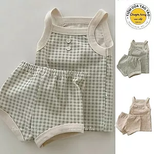 QC - Bộ đồ mặc nhà cover Peekaboo cho bé trai bé gái 5-13kg