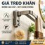 Gia Treo Khăn Hút Chân Không Nhôm Chống Gỉ Gấp Gọn Dán Tường Cho Nhà Tắm Nhà Bếp