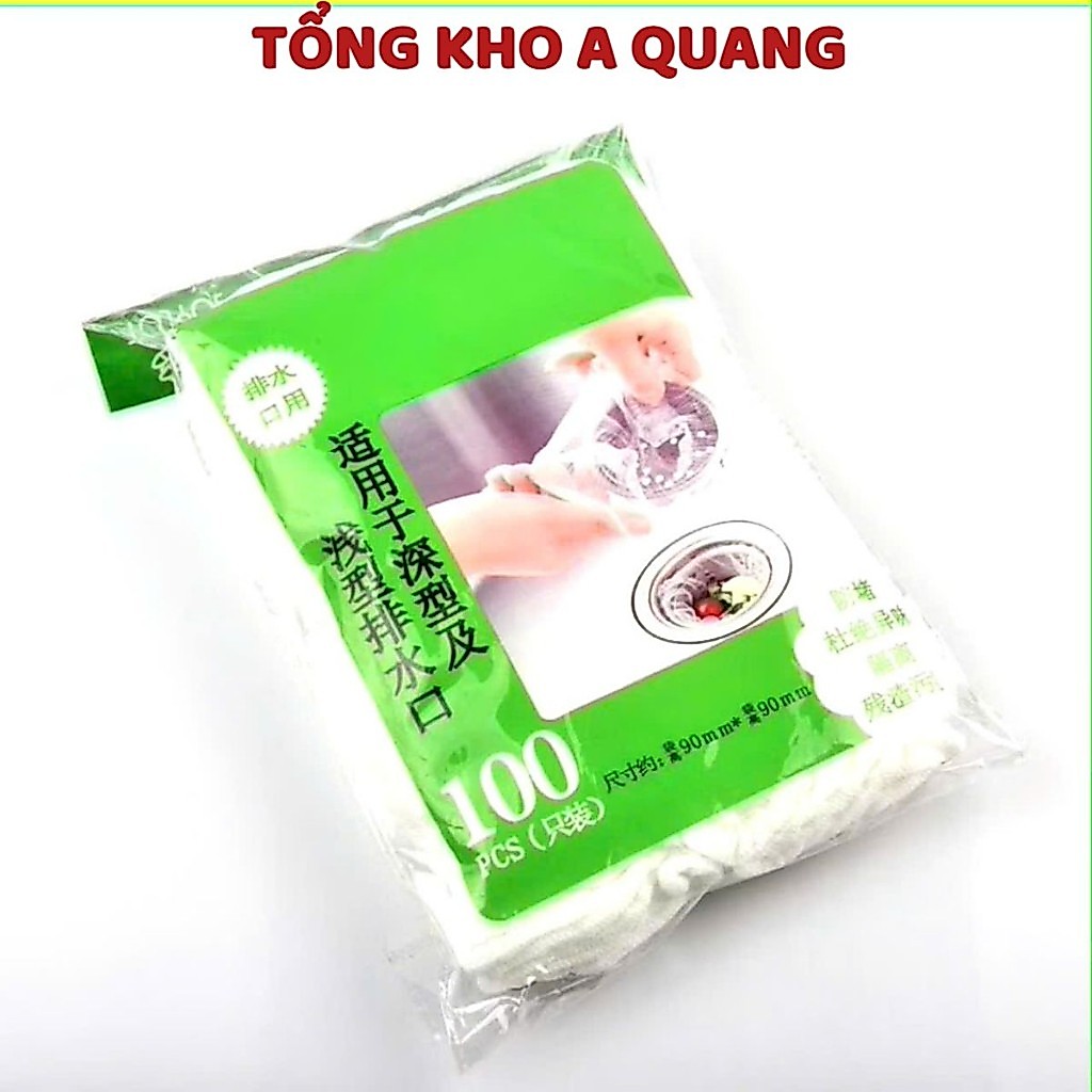 TÚI LỌC RÁC LỚN, 10 Bịch túi lưới lọc rác thông minh cho bồn rửa bát chén - Siêu Rẻ-MA:6TUILOCRAC