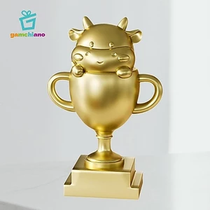Trophies Cup Hình Bò Theo Chủ Đề Với Đế Cúp Lưu Niệm Cho Trò Chơi Trẻ Em