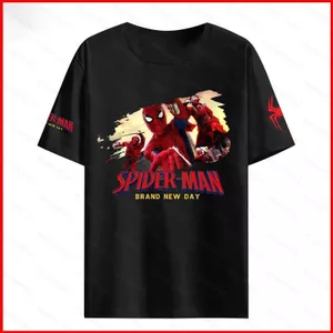 GC1 Người Nhện Thương Hiệu Ngày Mới Thoải Mái Mềm Tee Siêu Anh Hùng Tee Peter Parker Áo Thun Tay Ngắn top GC1