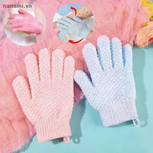 Găng tay đi tắm Làm Sạch Tắm Găng tay đi tắm SPA Xốp Chà Bùn Lột Găng Tay Tẩy Tế Bào Chết Găng Tay Massage Tắm Đồ Dùng Phòng Tắm [VN]