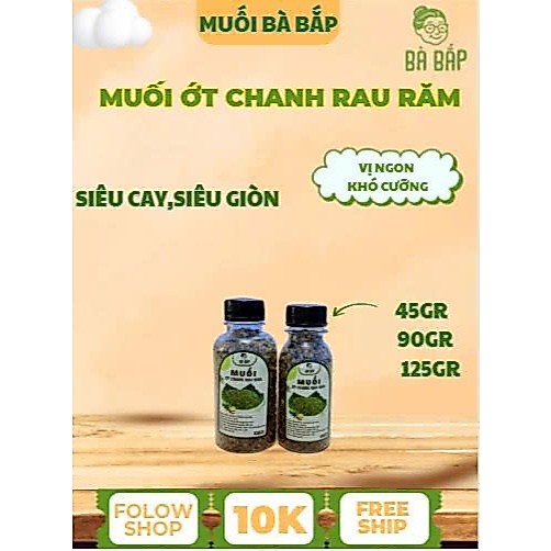 Muối Ớt Chanh Rau Răm, Muối Chấm Trái Cây & Hải Sản Bà Bắp