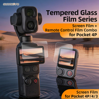 Dành Cho DJI OSMO Pocket 4P / 4 / 3 HD Phim Cường Lực Màn Hình Phim Điều Khiển Từ Xa Phim Cường Lực Bảo Vệ Phụ Kiện