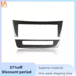 Thật Mềm Sợi Carbon Xe Trung Tâm Bảng Điều Khiển Bao Viền Miếng Dán Cho C Class W204 2011 2012 2013