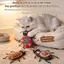 Đồ chơi trêu ghẹo cho mèo nhai Catnip nỉ Coroach Đồ chơi làm sạch răng tương tác Đồ chơi mèo con chống cắn Răng mài Đồ chơi cho mèo [VN]