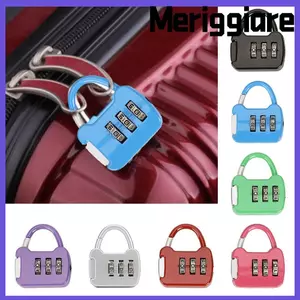 Khóa mật khẩu MERIGGIARE Mini 3 mặt số Ba lô du lịch Khóa kéo