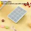 Cod 15 dễ dàng phát hành linh hoạt Silicone Ice Cube khay với nắp-tái sử dụng, Stackable Tủ đông khuôn mẫu