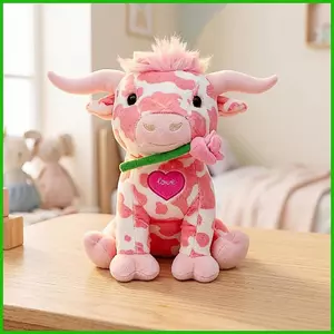 Thú Nhồi Bông Bò Đáng Yêu Cuddle Doll Bò Thú Nhồi Bông Đồ Chơi Cho Mầm Non Phòng Ngủ Trang Trí Nhà Ô Tô Sinh Nhật saixit2vn