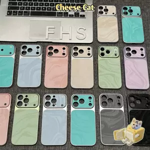 Ốp điện thoại da màu giả tưởng thời trang cao cấp cho iPhone 17 Pro Max 17 Air 16 Plus 15 Pro Max