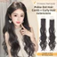 WEETW 2 Chiếc Tóc Giả Đuôi Ngựa Phong Cách Công Chúa, Phần Mở Rộng Tóc Có Lược Chải Tóc Chấm Bi Đuôi Ngựa Đuôi Ngựa, Chịu Nhiệt Tự Nhiên Lông Tơ Giả Sóng Dài Lớp Đuôi Ngựa Cho Nữ