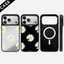 Ốp Điện Thoại Daisy Nền Đen Từ Tính Cho IPhone 17 Pro Max 17 Air 15 14 13 12 11 16 Plus Vỏ Chống Sốc