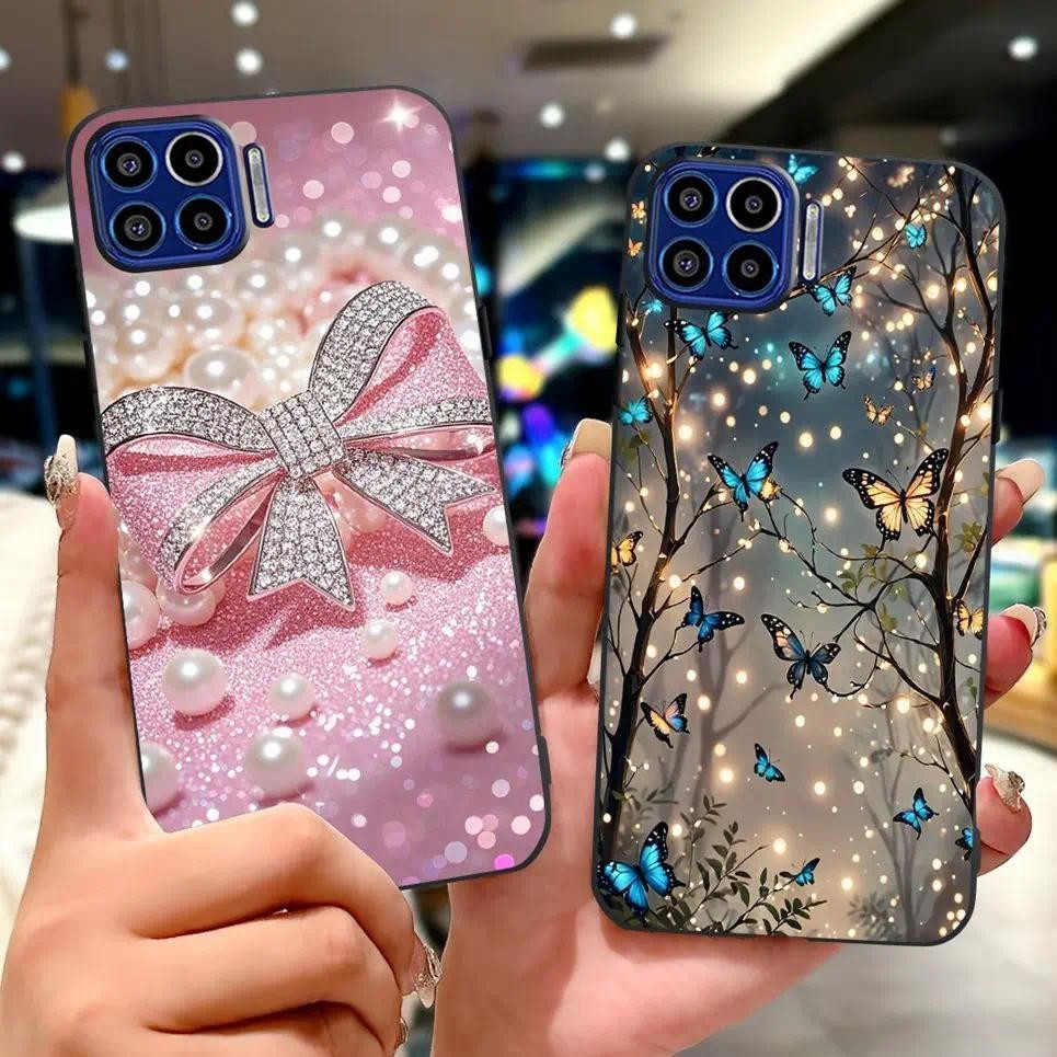 Ốp Lưng Cho Motorola One Marco One Vision Ốp lưng Moto One 5G Coque Hoa Bướm Rồng Động Vật Sư Tử Mờ Mềm Ốp Lưng