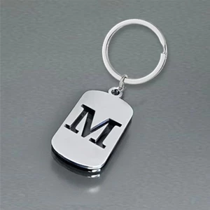 DIY 26 Chữ Móc Khóa Chữ Rỗng Móc Khóa Inox Đơn Giản Và Cá Tính Mặt Dây Chuyền Trang Trí