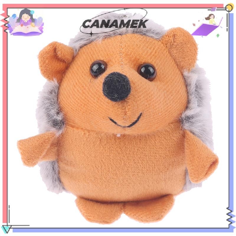 CANAMEK Dễ Thương Nhím Sang Trọng Hoạt Hình Động Vật Mặt Dây Chuyền Mềm Nhồi Bông Búp Bê Móc Khóa Ba Lô Túi Ô Tô Móc Khóa Nhẫn Trang Trí Trẻ Em Quà Tặng CSF