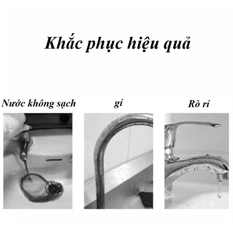 Vòi Nước Nóng Lạnh,Phủ Nano Kháng Khuẩn,Mang theo 2 ống nước dài 80cm,Dễ dàng cài đặt