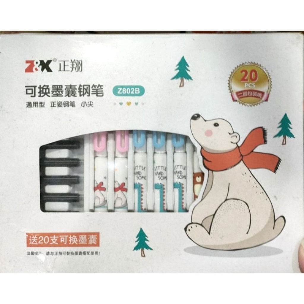 Combo 3 cây Bút máy luyện chữ dùng ống mực Z802B