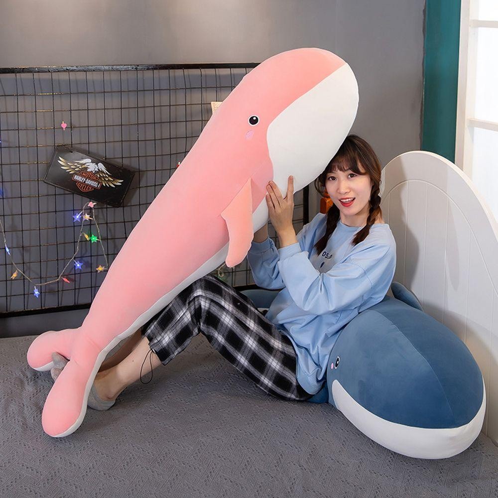 Đồ chơi mềm cá voi khổng lồ - Gối búp bê ngủ vui nhộn cho trẻ em