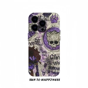 Ốp Điện Thoại Graffiti Hot Girl Apple 16pro Thích Hợp Cho iPhone15promax Ốp Cứng 14 Phim 13 Nghệ Thuật 12 Bao Gồm Tất Cả x 4HKC