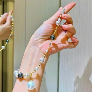 DAISYN ] N1036 vòng cổ ngọc đen trắng vàng hồng có mặt  sang trọng , dây chuyền ngọc trai nhân tạo , chuỗi hạt ngọc