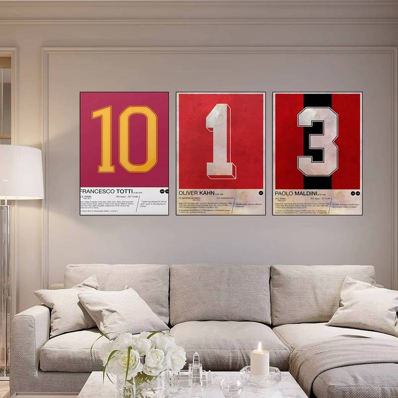 Thể thao tối giản loạt phim kỹ thuật số áp phích canvas in tranh nghệ thuật phòng khách và phòng ngủ trang trí tường nhà tranh không khung